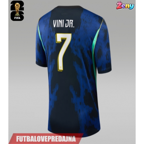 Lacne Ženy Futbalové dres Brazília Vinicius Junior #7 MS 2026 Krátky Rukáv - Preč